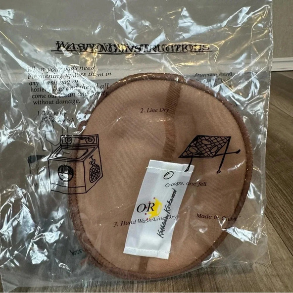 Kathleen Kirkwood VIntage Shoulder Pads * New In Package * Cocoa - Picture 3 of 5